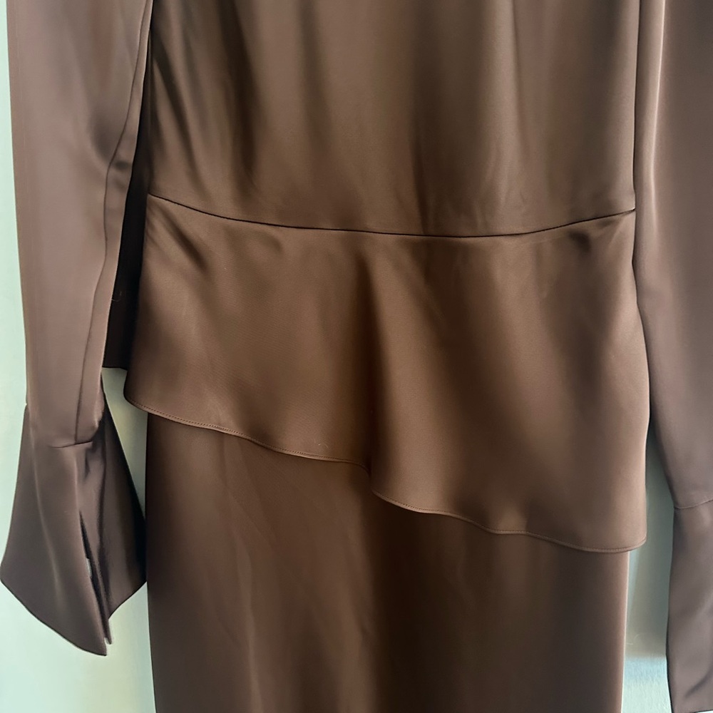 Brown Long Sleeve Dress - Picture 5 of 6